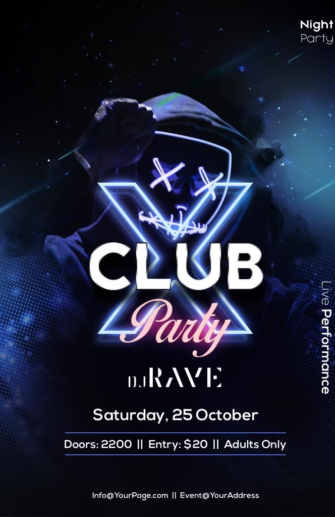 俱乐部派对海报图片
