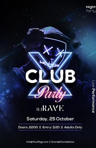 俱乐部派对海报图片