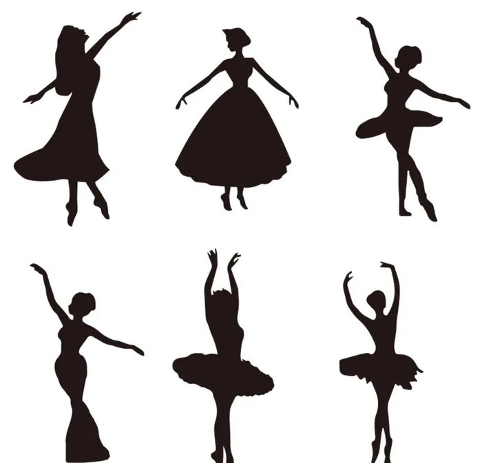舞蹈剪影图片