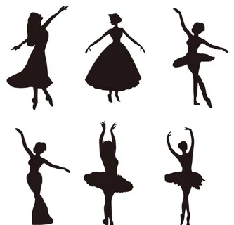 舞蹈剪影图片