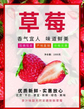 草莓海报图片