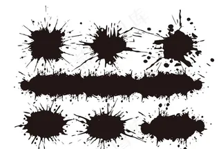 涂鸦墨迹素材图片