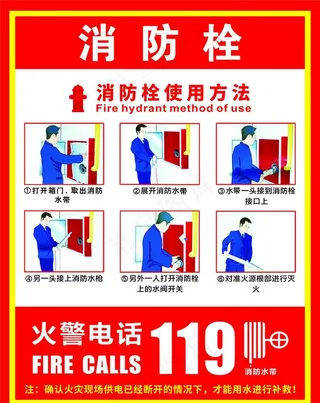 消防栓贴纸图片