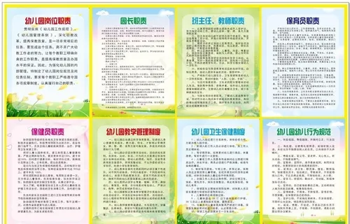 幼儿园制度图片