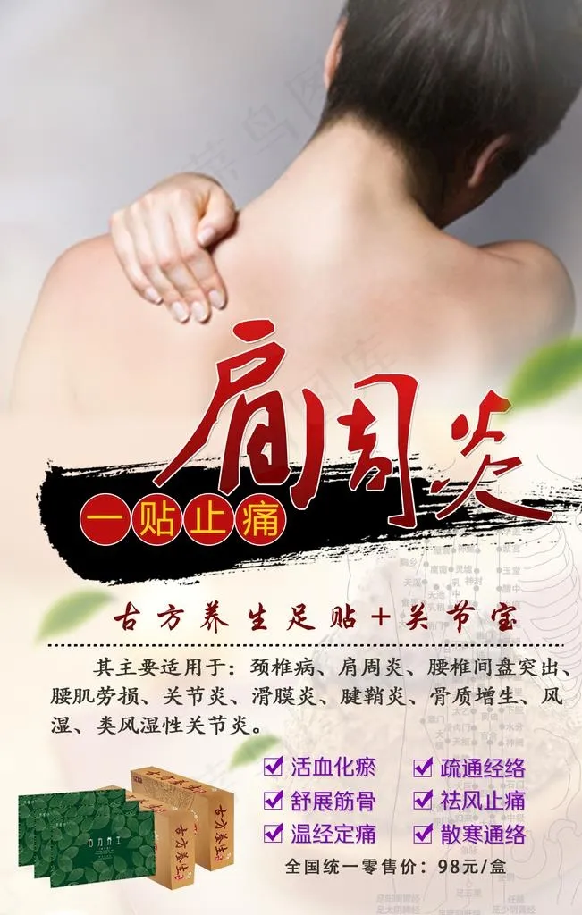 肩周炎图片(1575x2362)psd模版下载