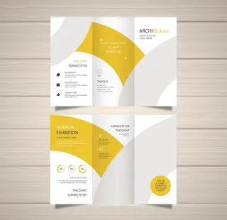 企业三折页图片