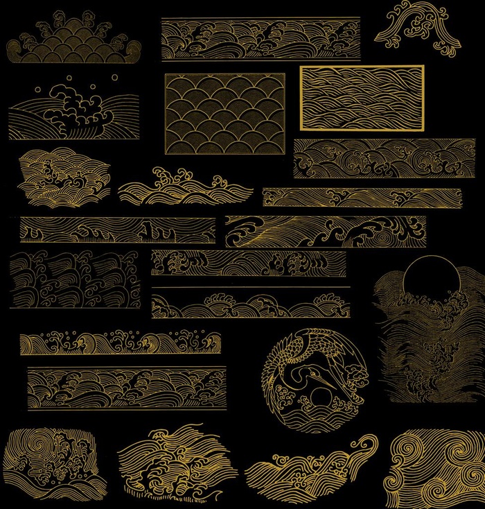 金色花纹 中秋节花纹   云翔图片(6372x6466)psd模版下载