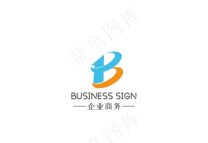 时尚B字母企业商务logo设计图片ai矢量模版下载