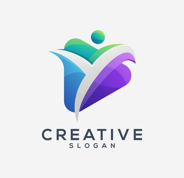 立体渐变logo 图片