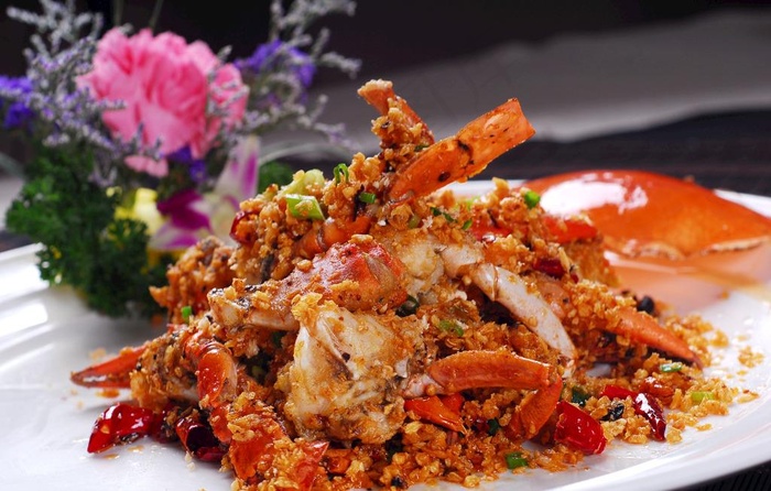 炒肉蟹图片