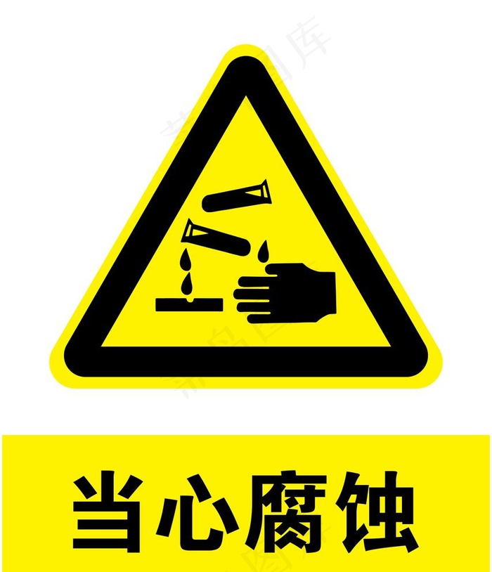 当心腐蚀图片