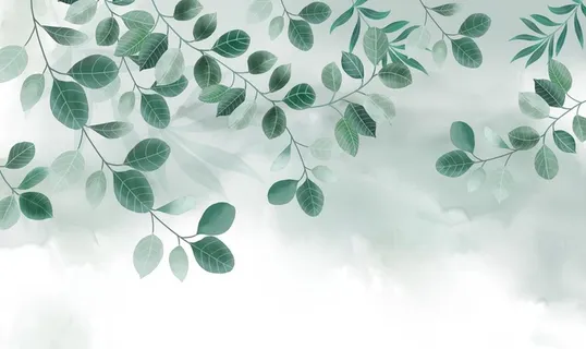 绿植树叶电视背景墙图片 绿植树叶电视背景墙图片