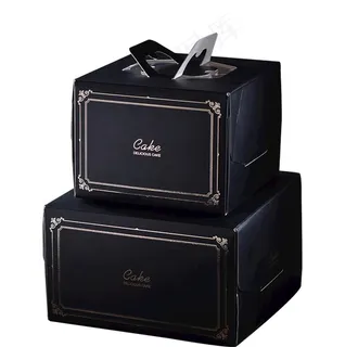 高档蛋糕盒展开图图片