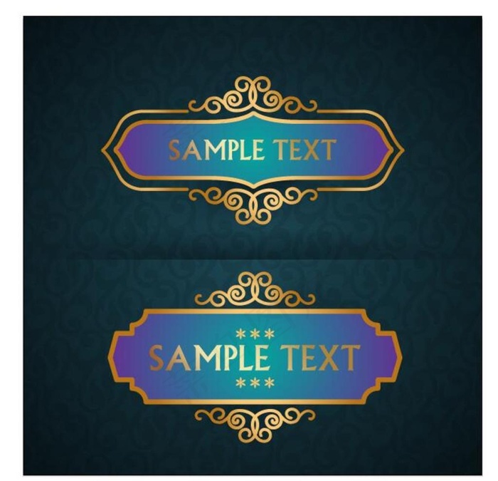 豪华矢量框图片