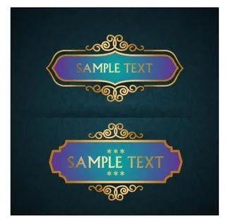 豪华矢量框图片
