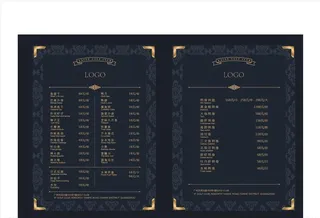 西餐厅菜单图片