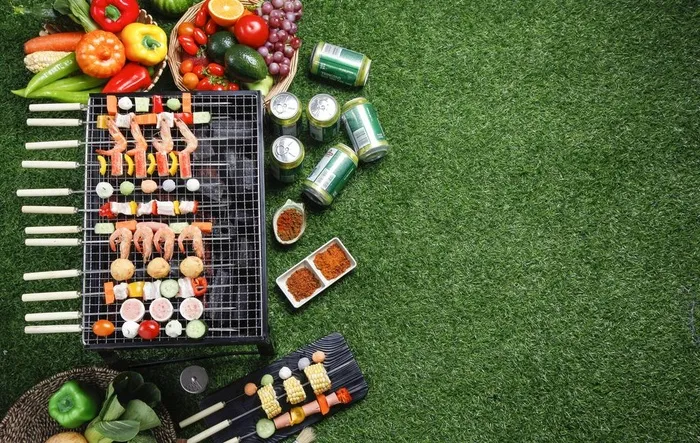 户外野餐烧烤美食图片