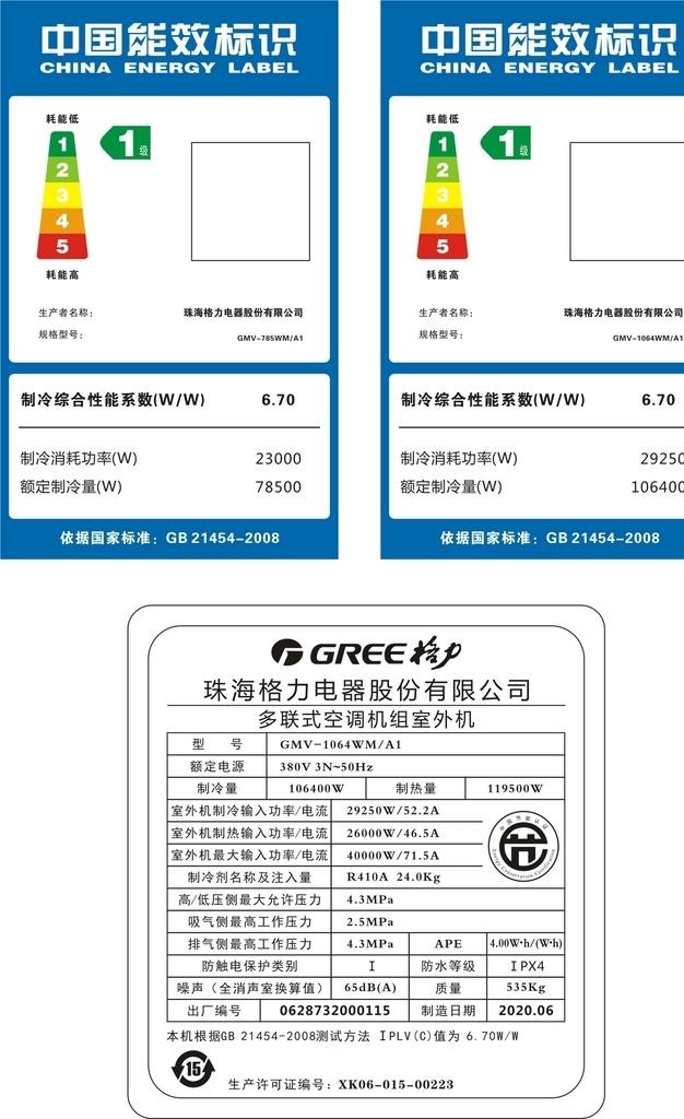 能效标识图片cdr矢量模版下载