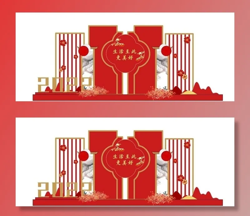 2022美陈图片cdr矢量模版下载
