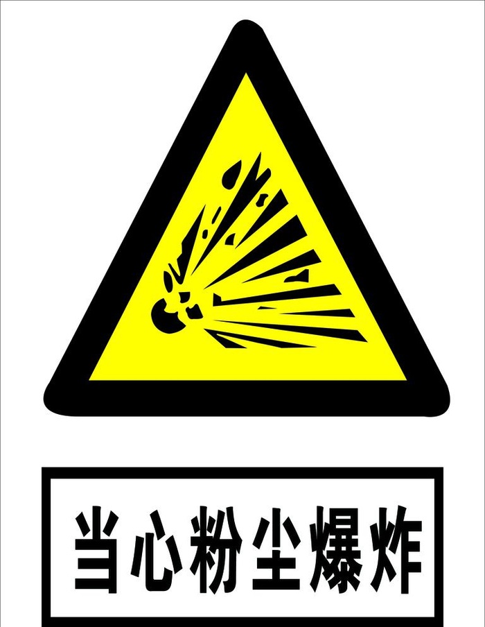 当心粉尘爆炸图片(1772x2362)psd模版下载