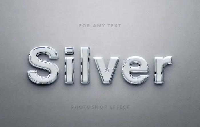 银色字体样式图片(4500x3000)psd模版下载