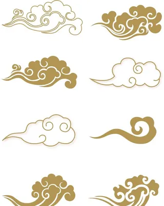 中国国潮古风祥云纹祥图片