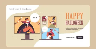 扁平化生活场景图片