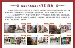 改造项目简介展板图片