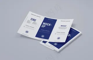 三折页宣传单样机模板图片