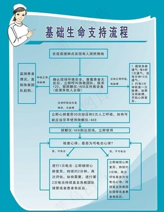 基础生命支持流程图片