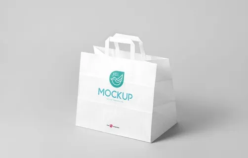 白色手提袋样机图片
