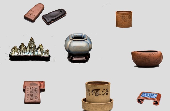 文房用具分层素材图片