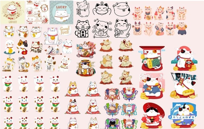 招财猫 可爱猫咪 图片