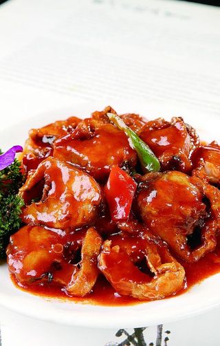 南北热菜红烧鳕鱼图片