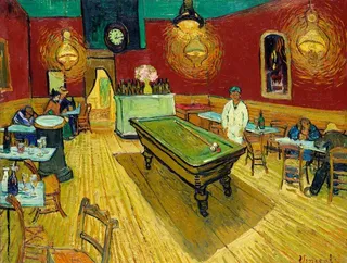 夜间咖啡馆图片