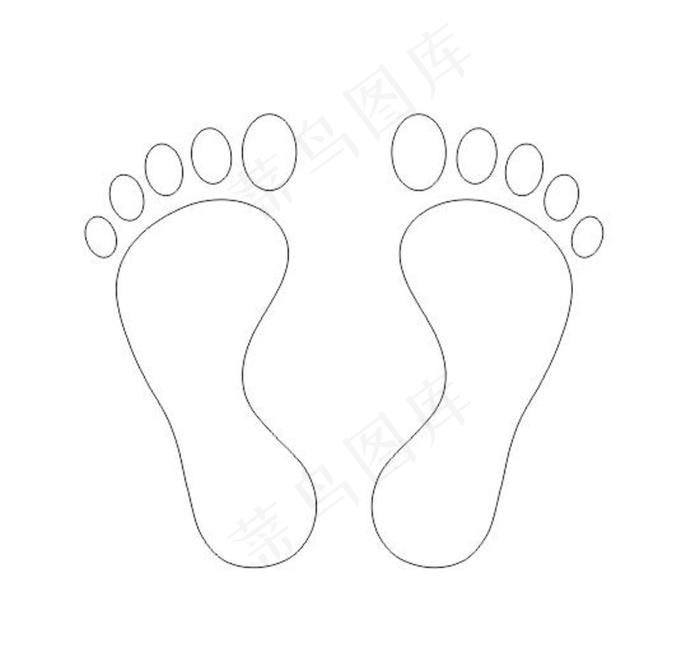 脚印图片