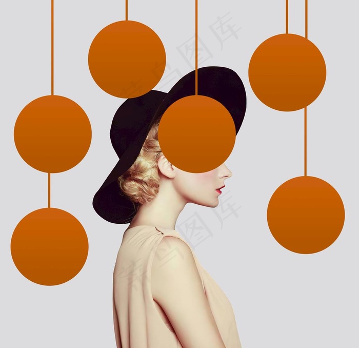 时尚女人装饰画图片