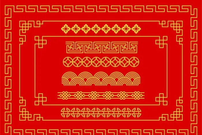 Ai矢量中式花纹图片ai矢量模版下载