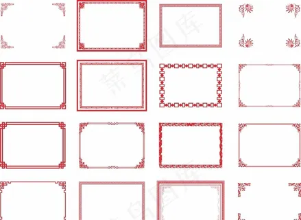 复古底纹素材 中国风边框图片