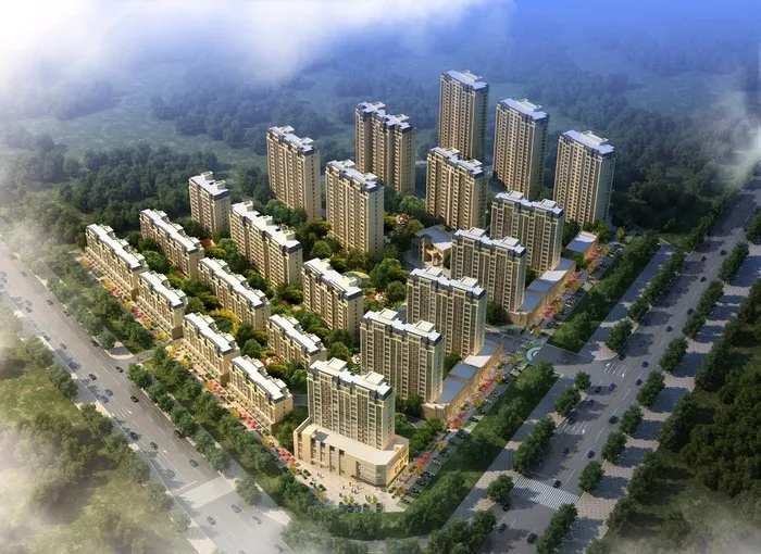 房地产  鸟瞰图图片