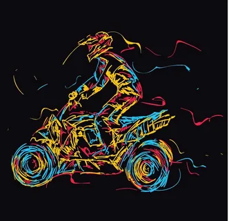 摩托车简笔画图片