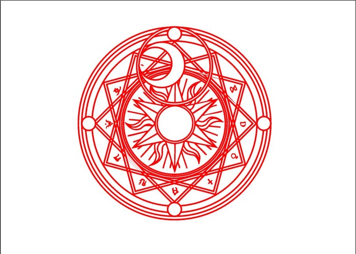 塔罗牌魔法阵图片