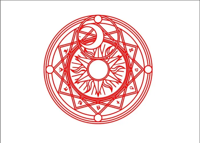 塔罗牌魔法阵图片cdr矢量模版下载