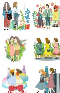 妇女节人物插画合集图片
