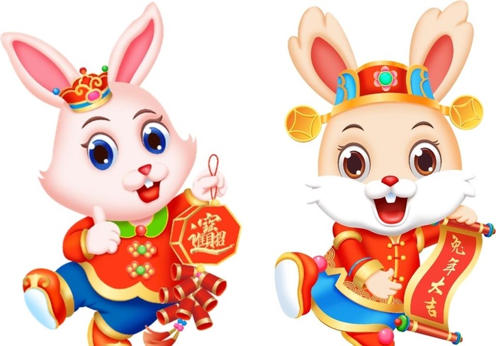 兔年素材图片cdr矢量模版下载