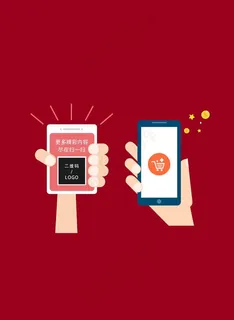 手机二维码购物展示图片