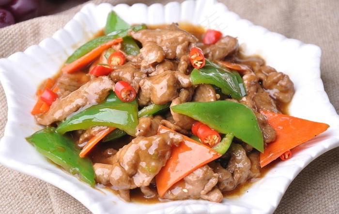 小炒黄牛肉图片
