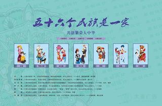 五十六个民族是一家陆部分图片