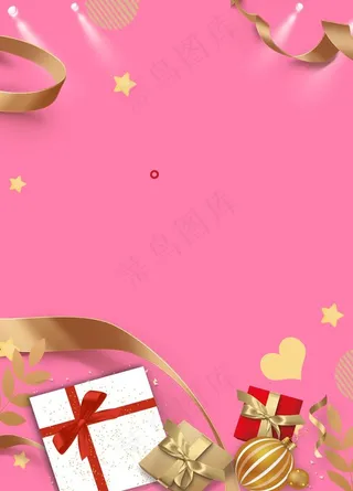 丝带礼物背景图片