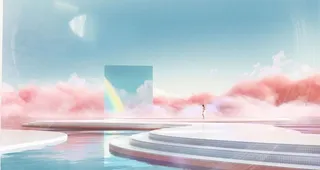 蓝色质感背景图片